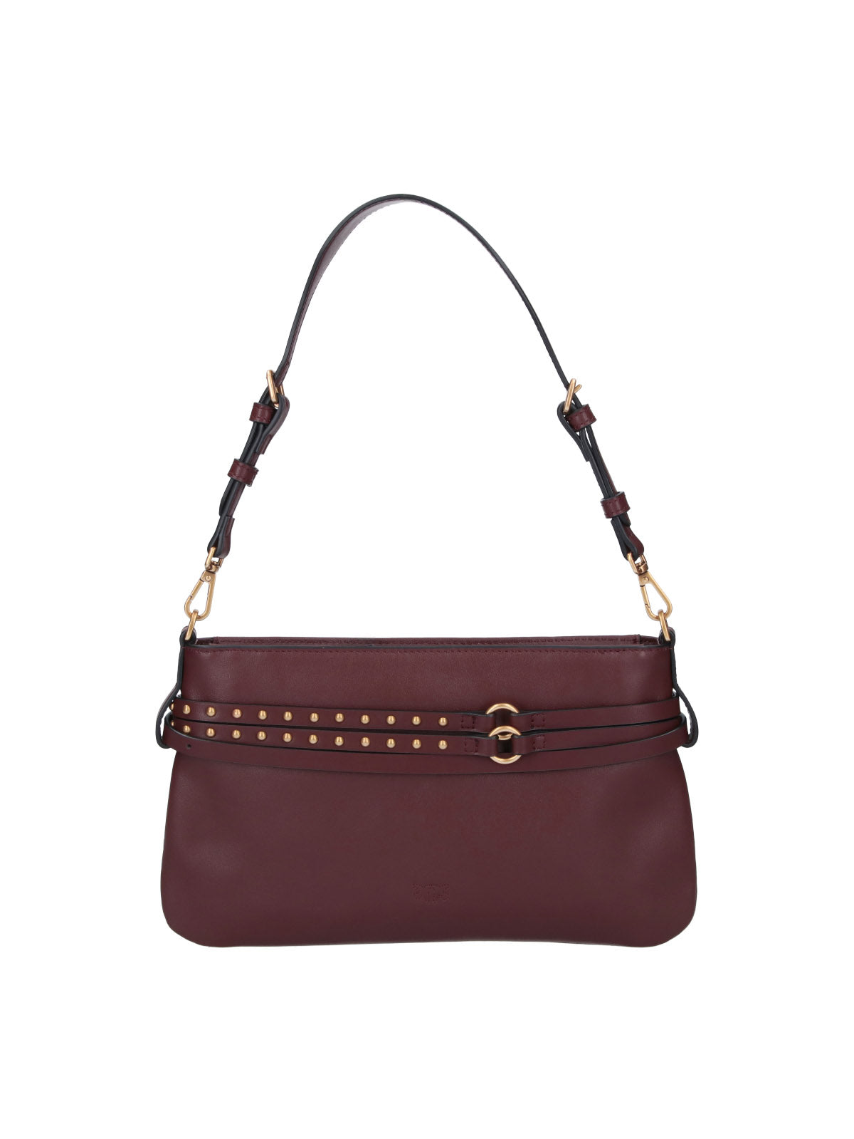 Burgundy Medium Belt Shoulder Bag