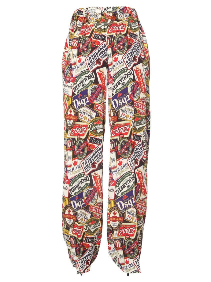 Printed Wide Leg Pants