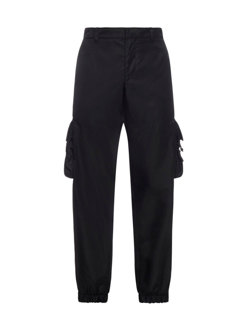 Straight Pants With Tailored Fit And Cargo Pockets