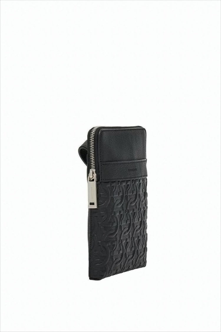 Textured Leather Crossbody Bag