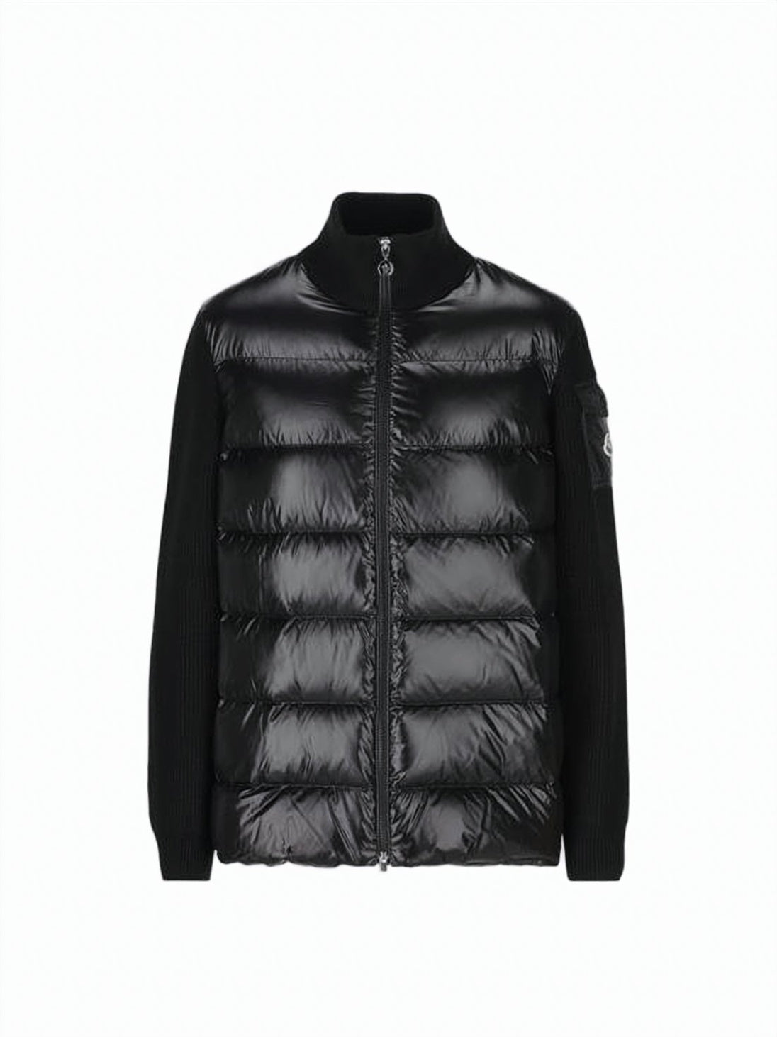 Glossy Quilted Down Coat