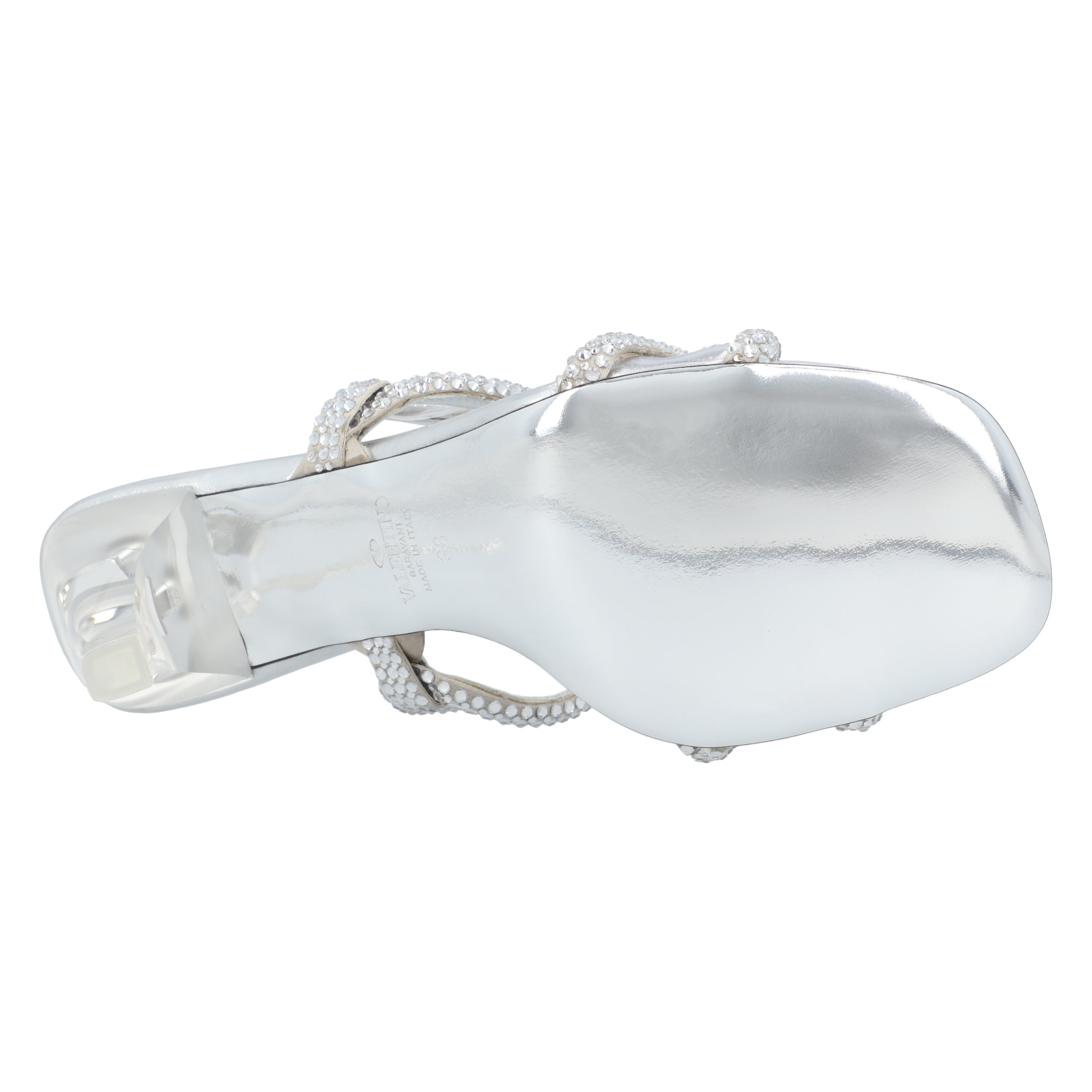 Chain 1967 Slide Sandals Silver