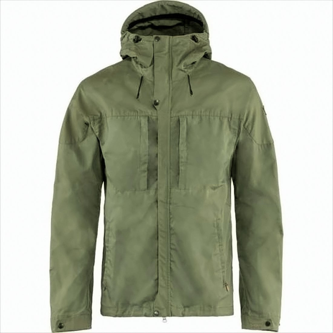 Relaxed-Fit Green Jacket with Hood