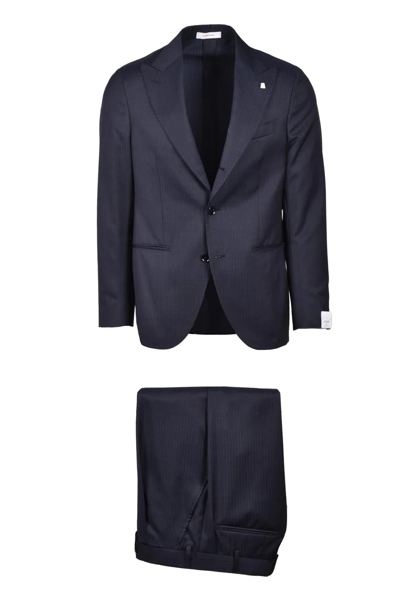 Virgin Wool Suit Blue - Men