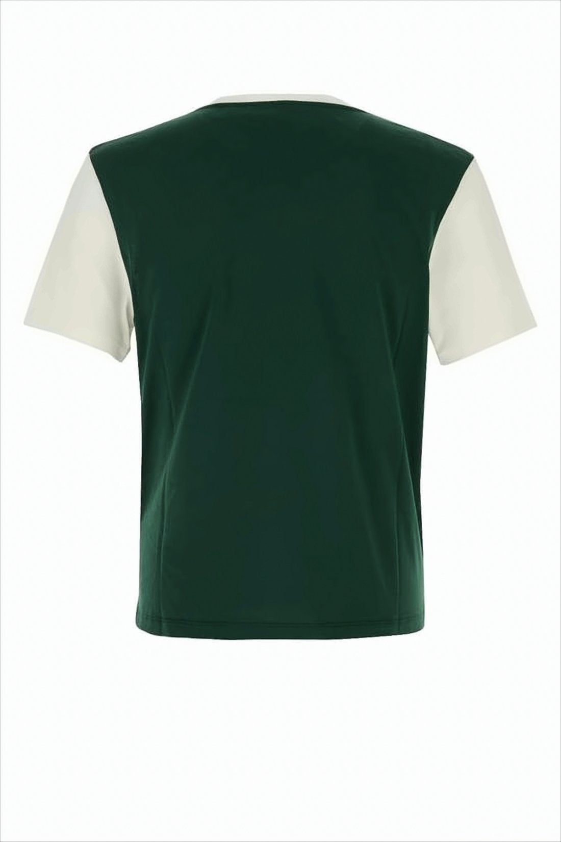 Short-Sleeved Dark Green T-Shirt with Collegiate Logo