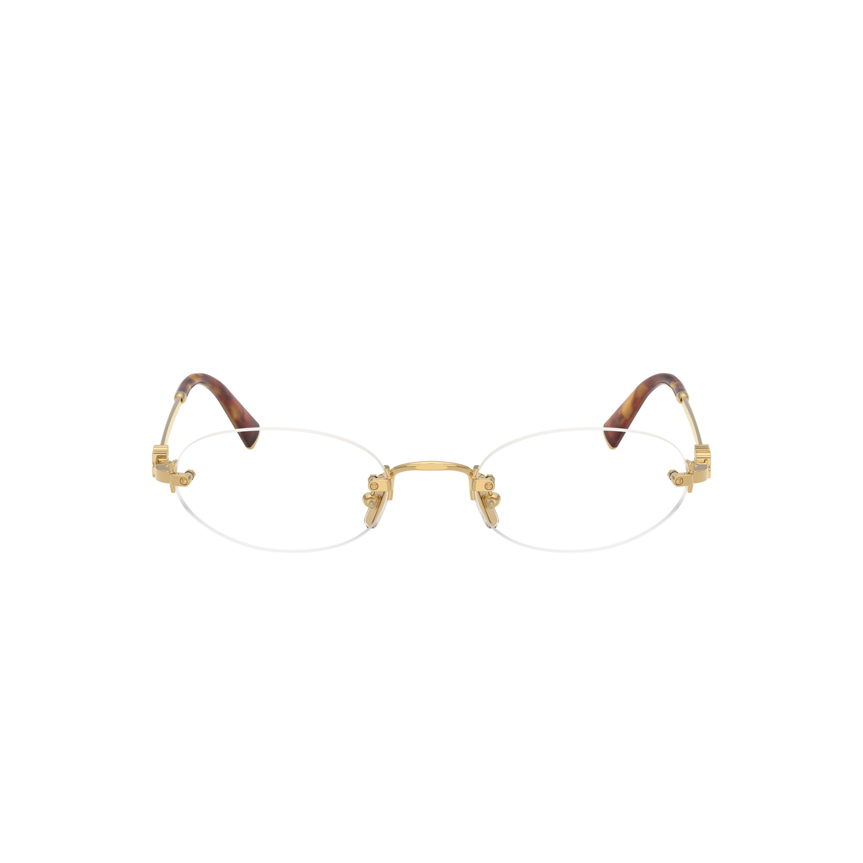0mu 53wv Rimless Oval Lens Sunglasses