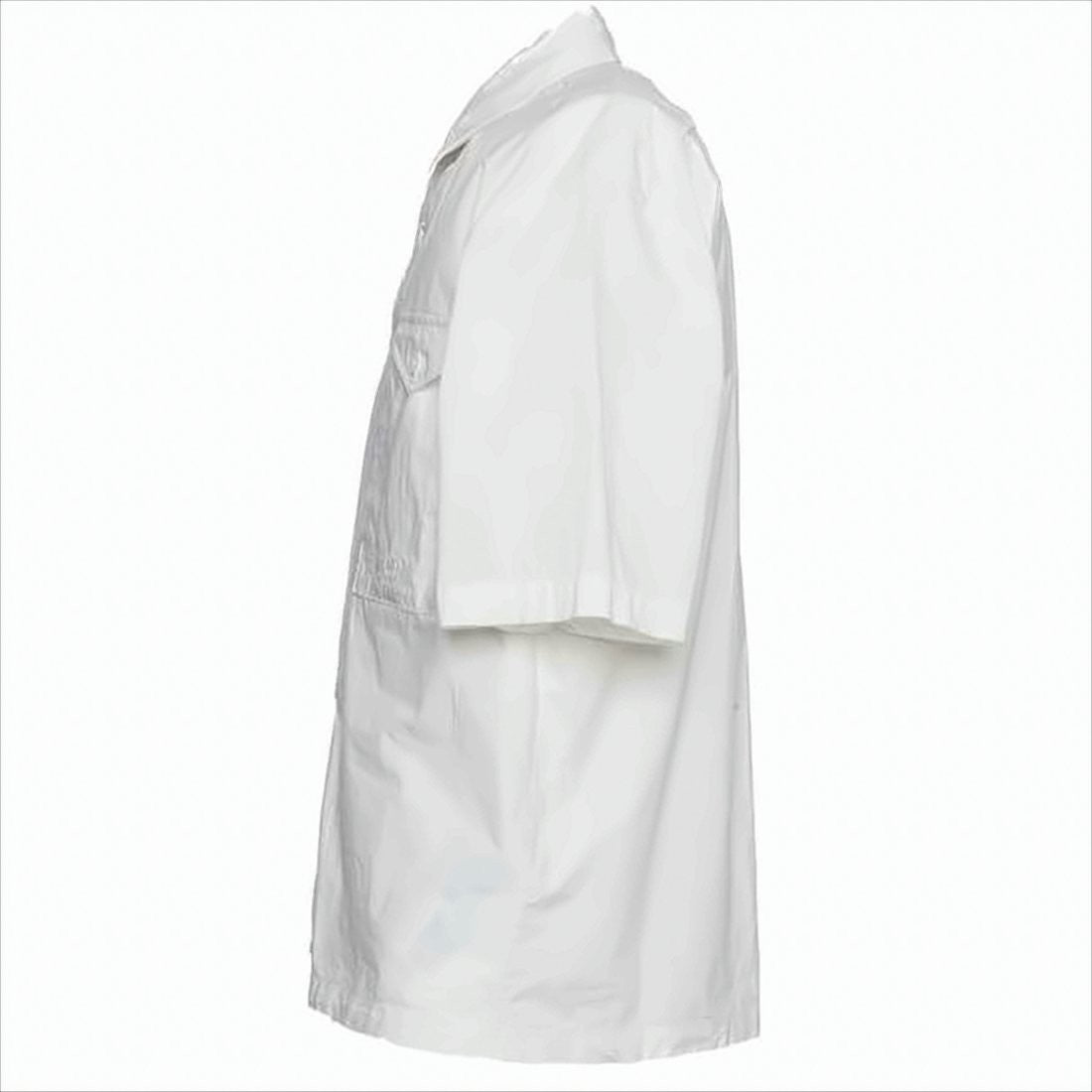 Short-Sleeved Shirt with Classic Collar and Chest Pocket