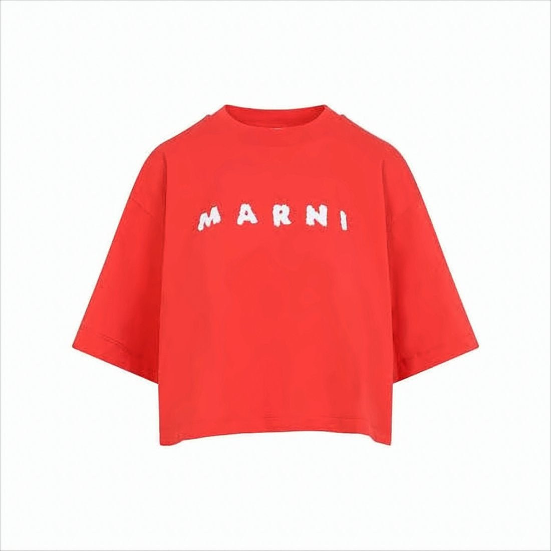 Boxy Short-Sleeve T-Shirt with Textured Detailing