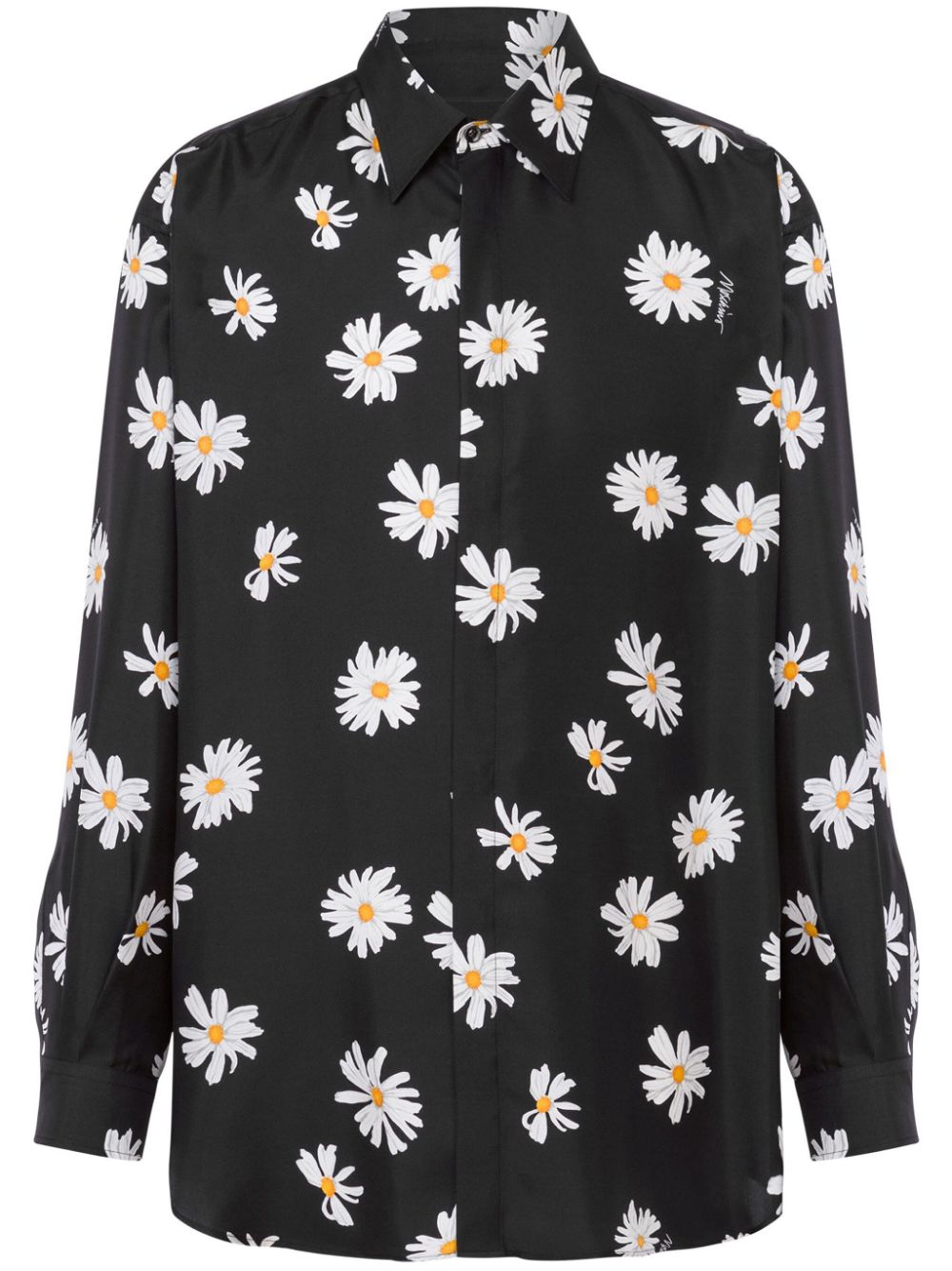 Silk Floral Print Shirt