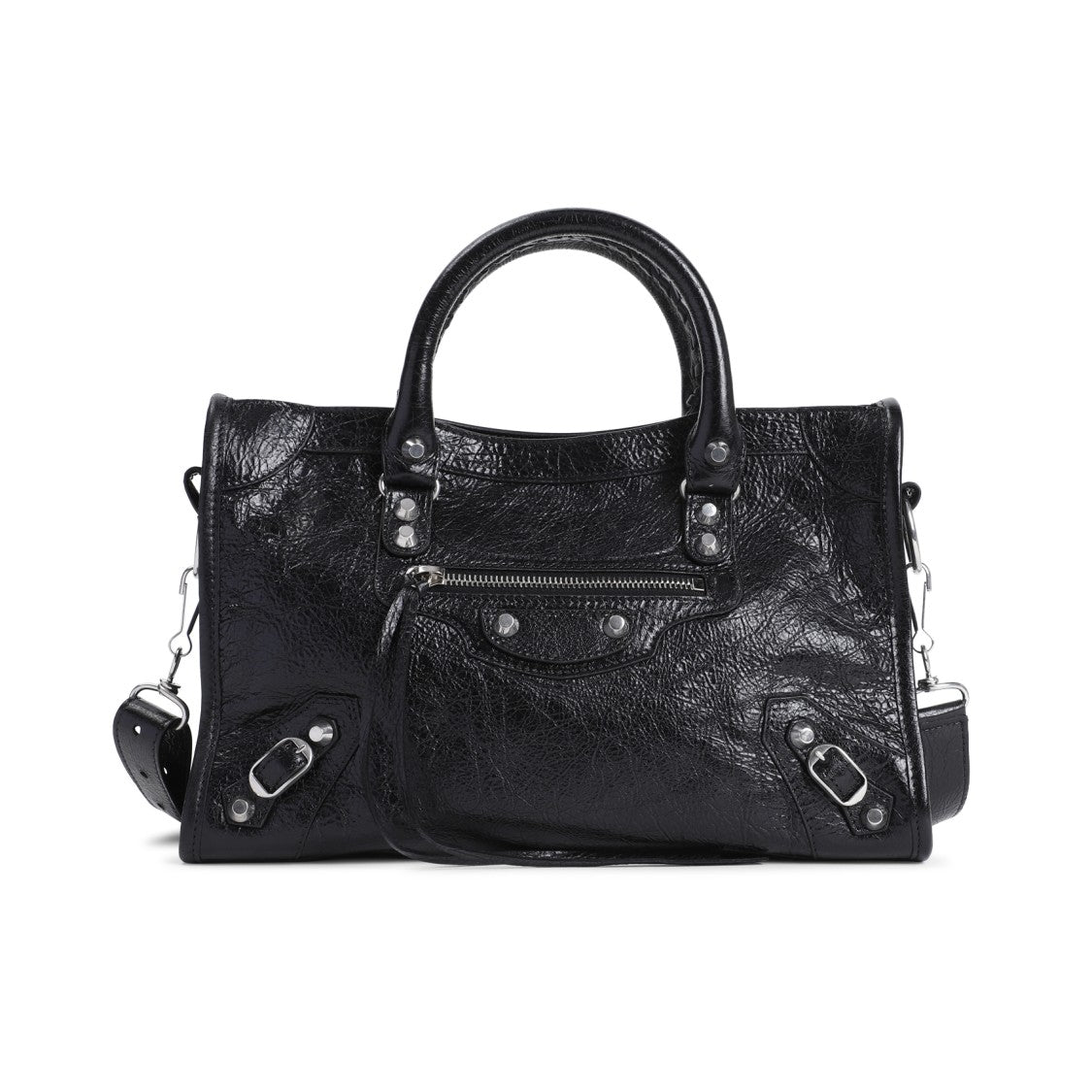 Black Calf Leather Le City Bag