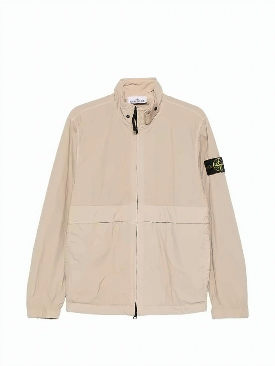 Nylon Smarilia-Tc Stand Collar Jacket With Snap Button Closure