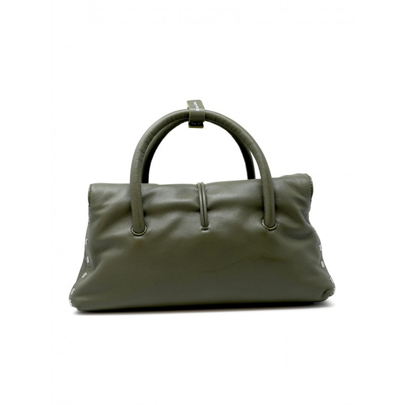 Green Olivona Leather Dotta Saeta S Handbag