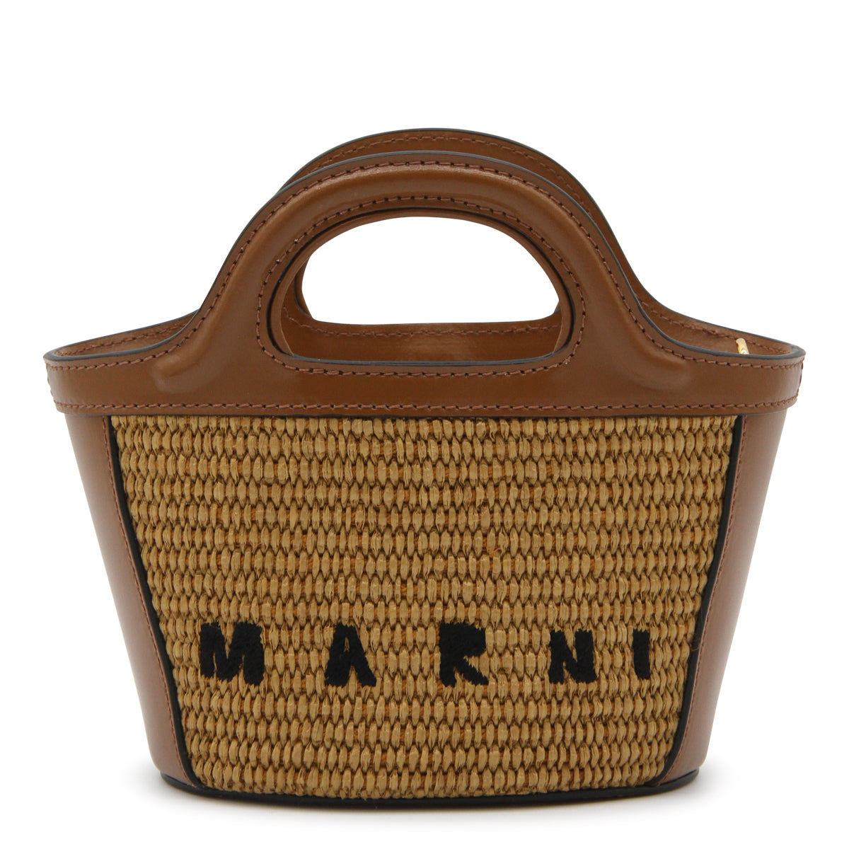 Brown Tropicalia Mini Top Handle Bag