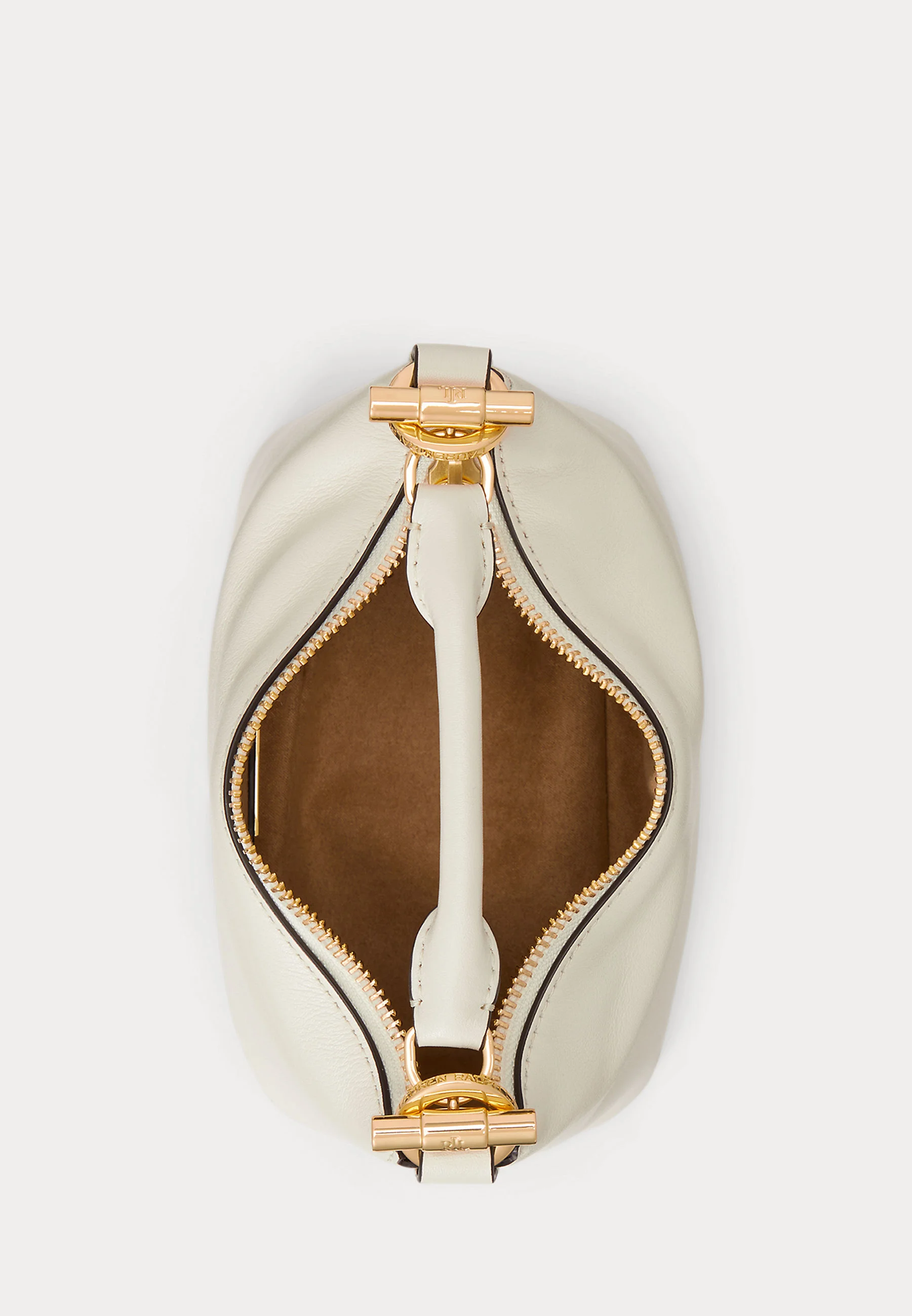 Structured Handbag with Minimalist Silhouette and Gold-tone Accents
