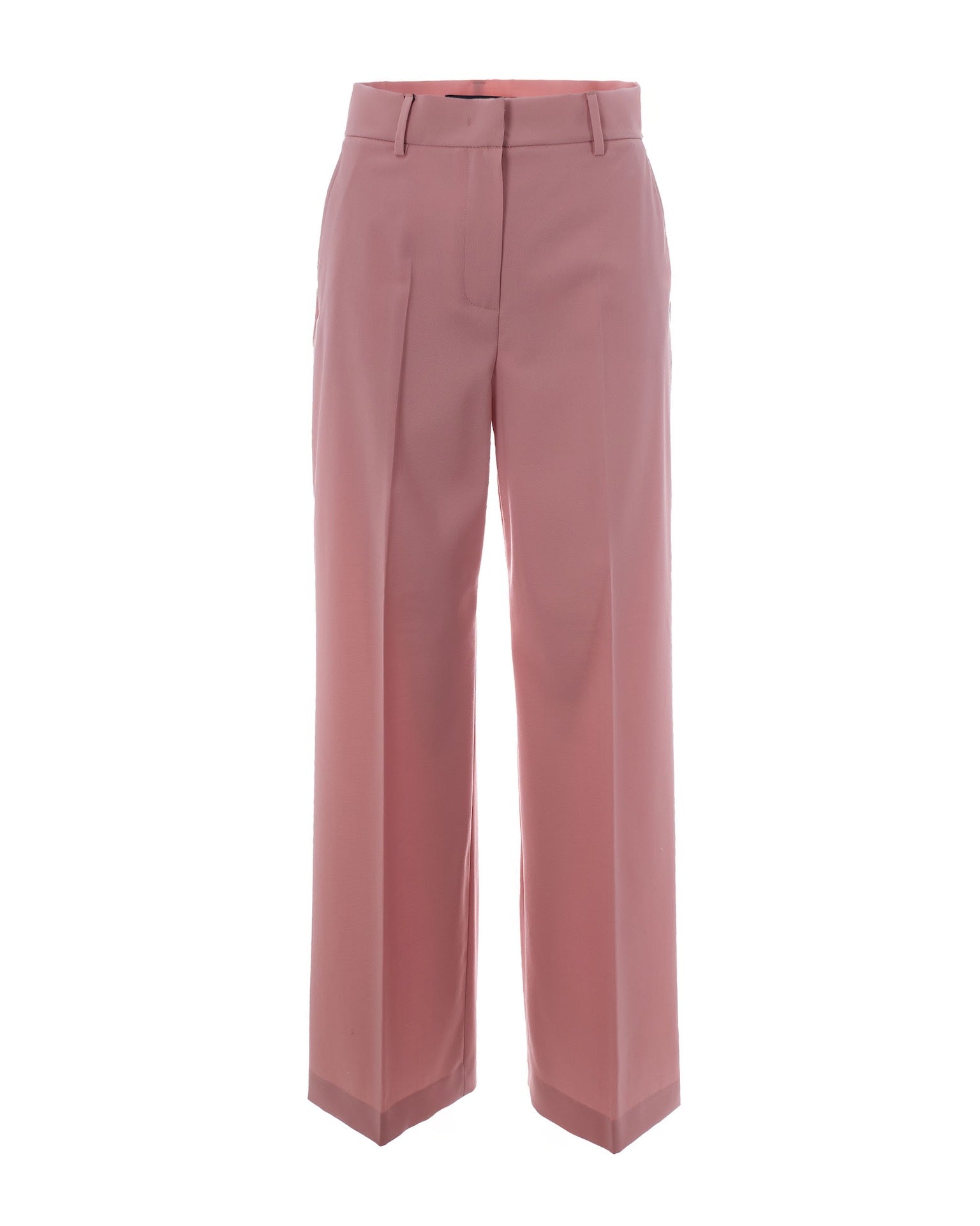 Pink Wool Trousers