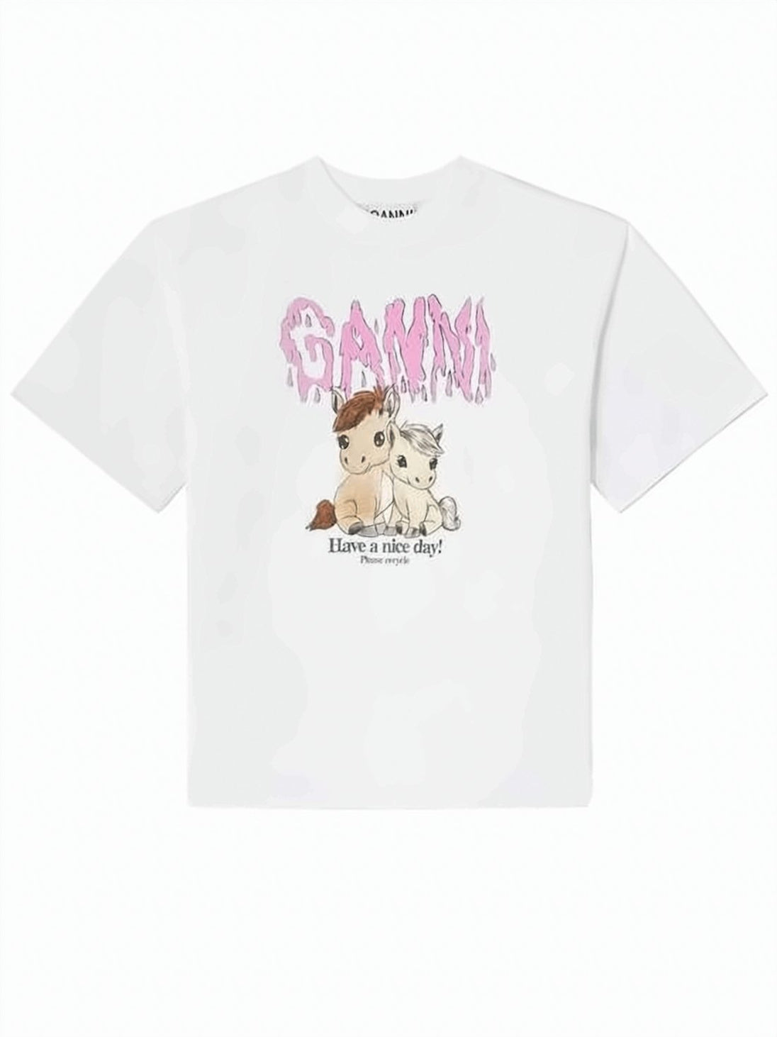 Boxy-Fit Short-Sleeved T-Shirt with Playful Graphic