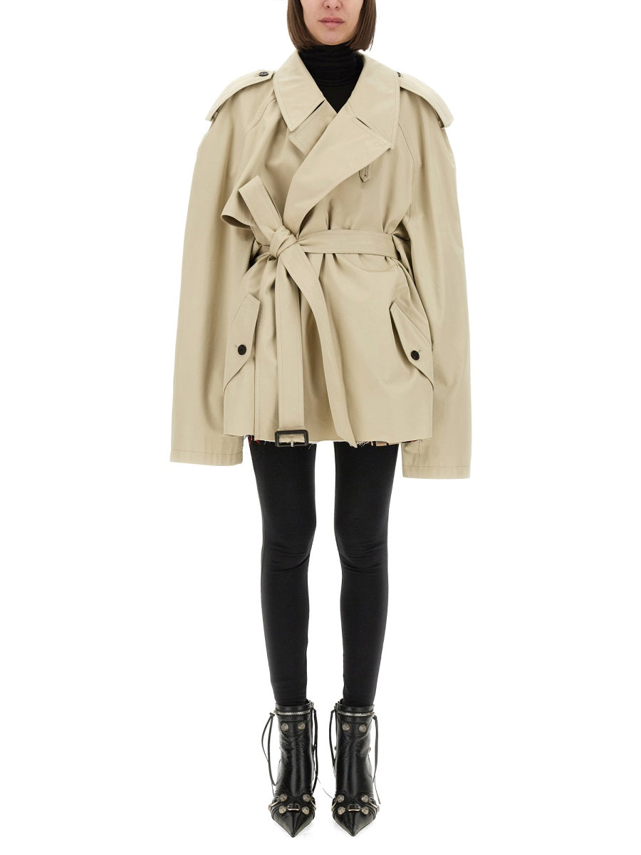 Cropped Trench Coat