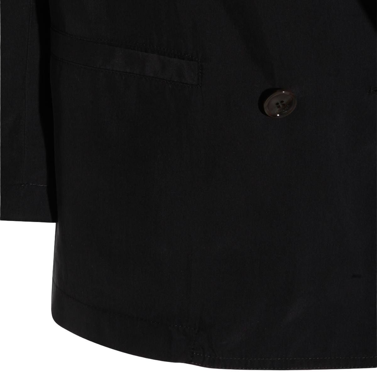 Double-breasted Black Jacket