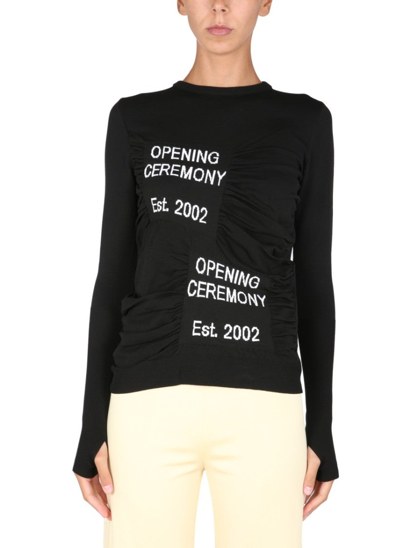 Fitted Crew Neck Sweater