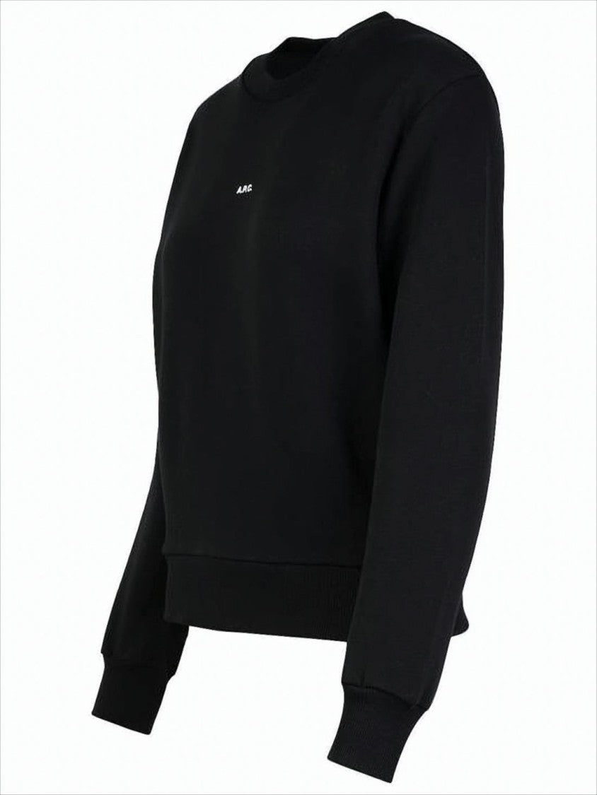 Long-Sleeve Cotton Crew Neck Top