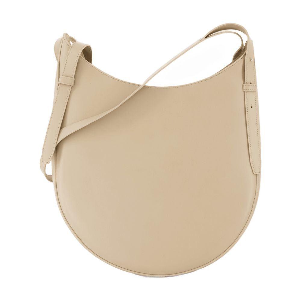 Belt Shoulder Bag - Leather - Beige