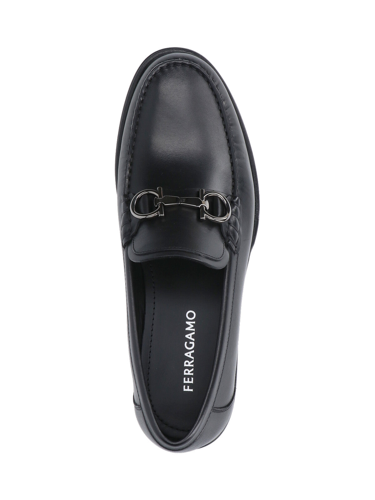 Smooth Leather Moccasin Toe Shoes with Polished Finish