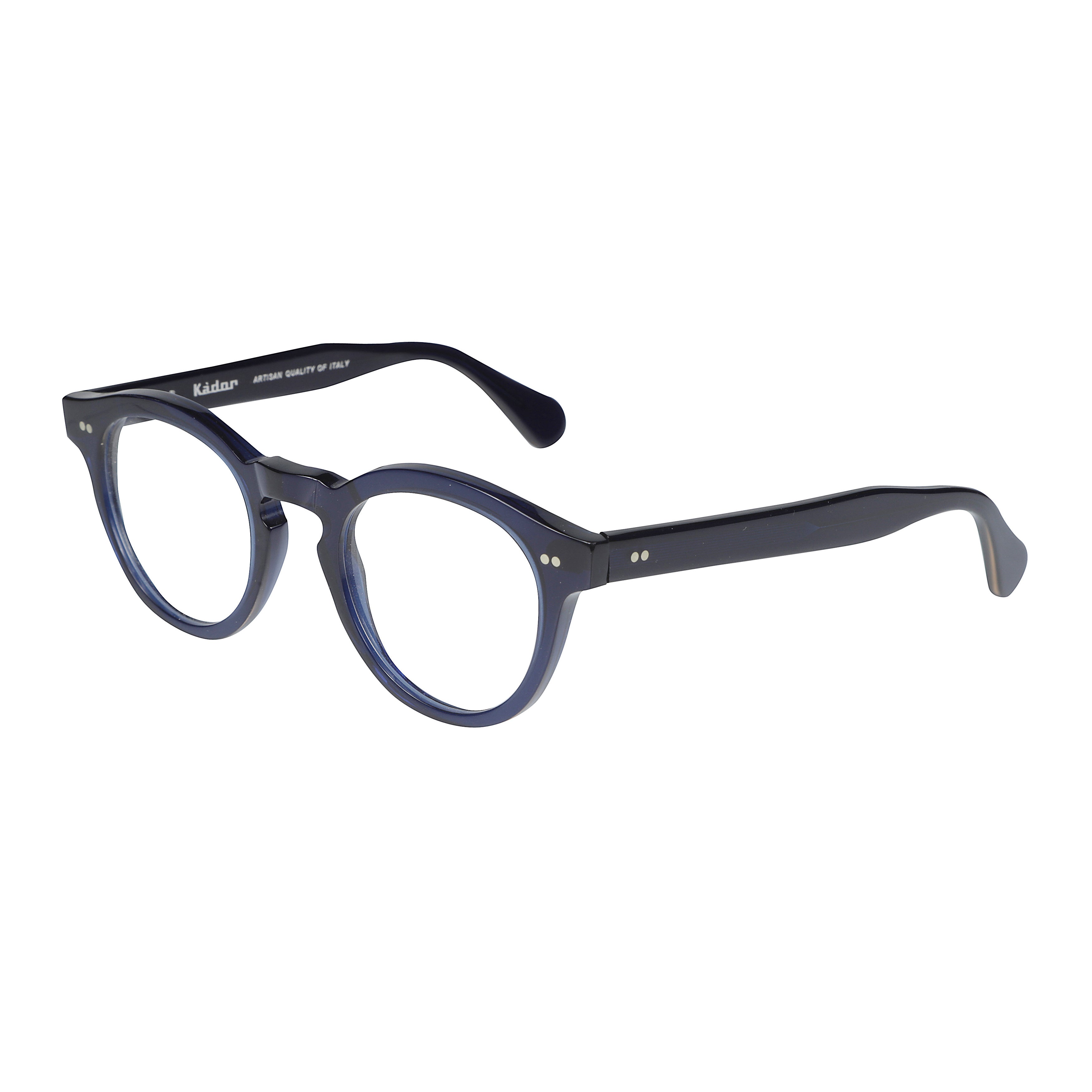 Tony Rounded Frame Eyeglasses with Keyhole Bridge