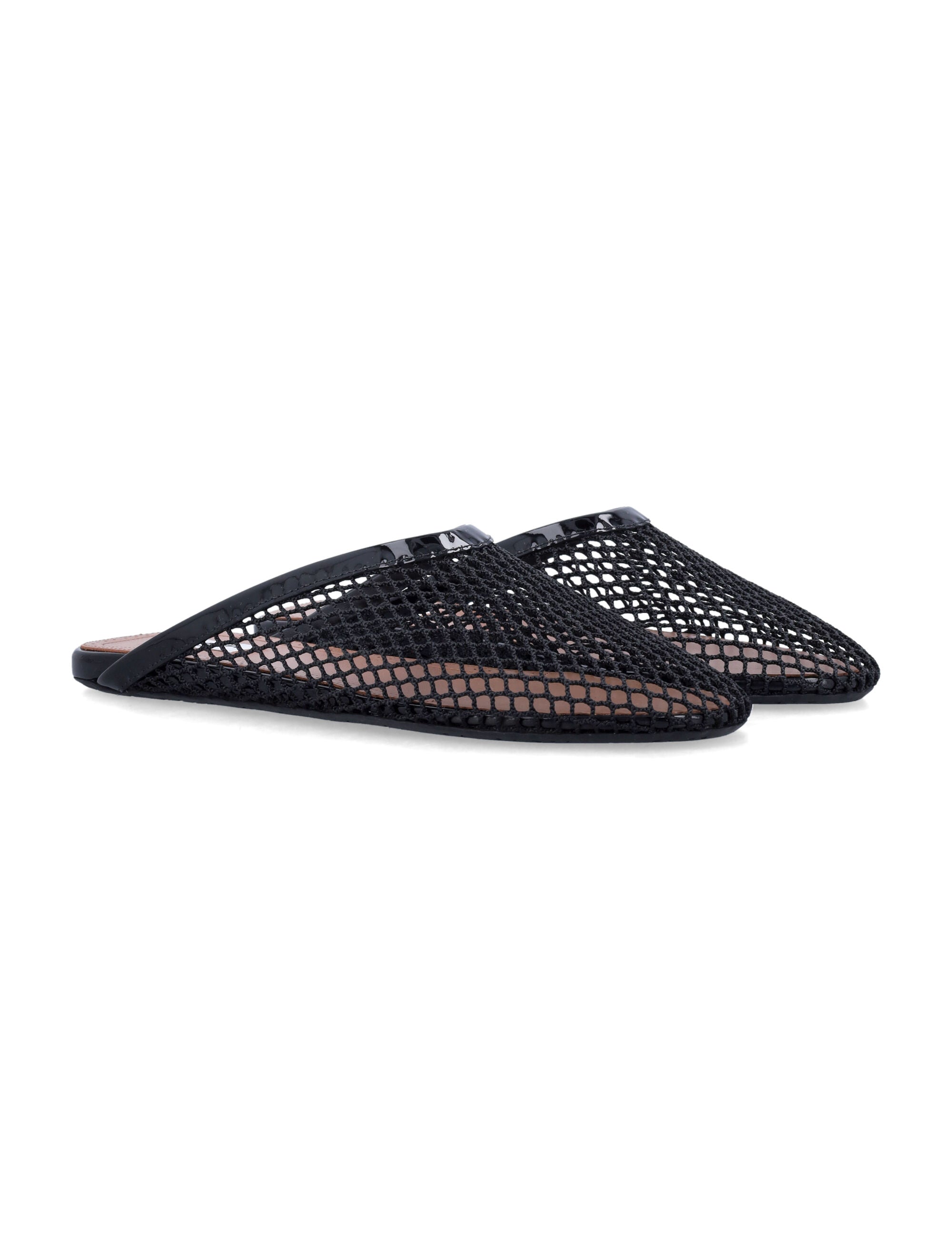 Fishnet Flat Mules