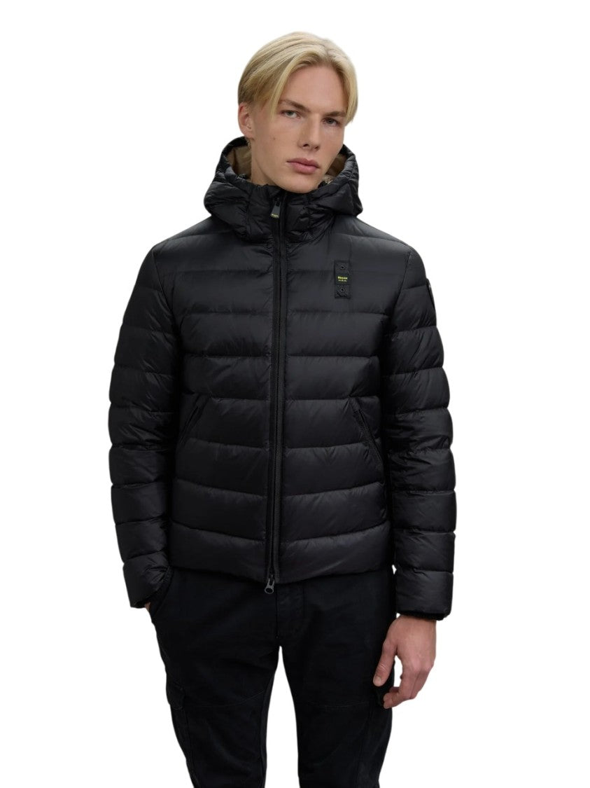 Lightweight Quilted Down Coat with Adjustable Hood