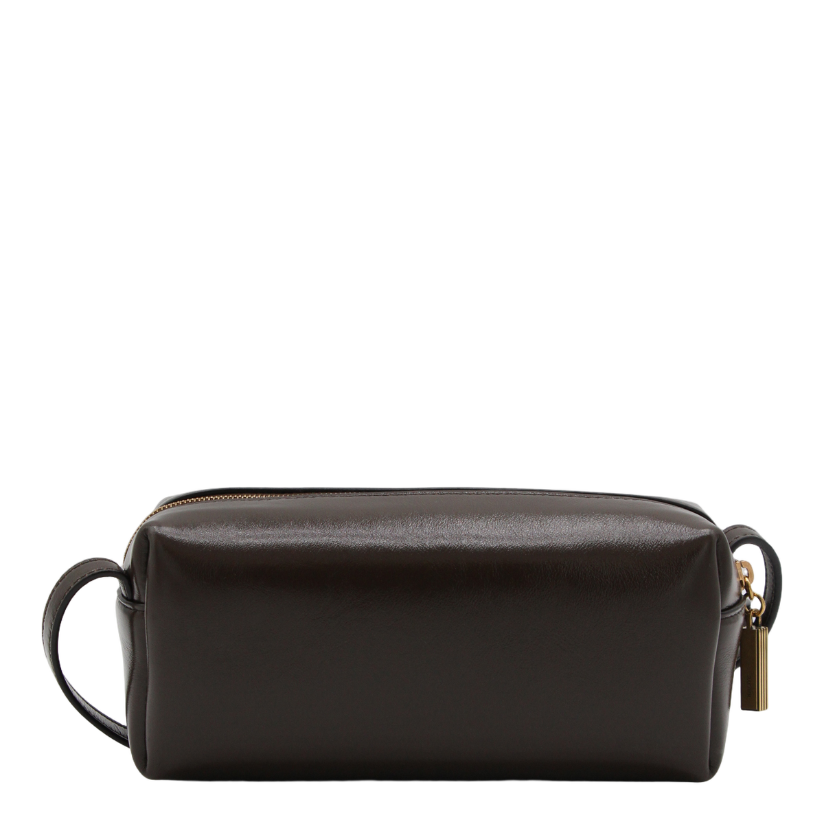 Rectangular Crossbody Bag in Polished Leather