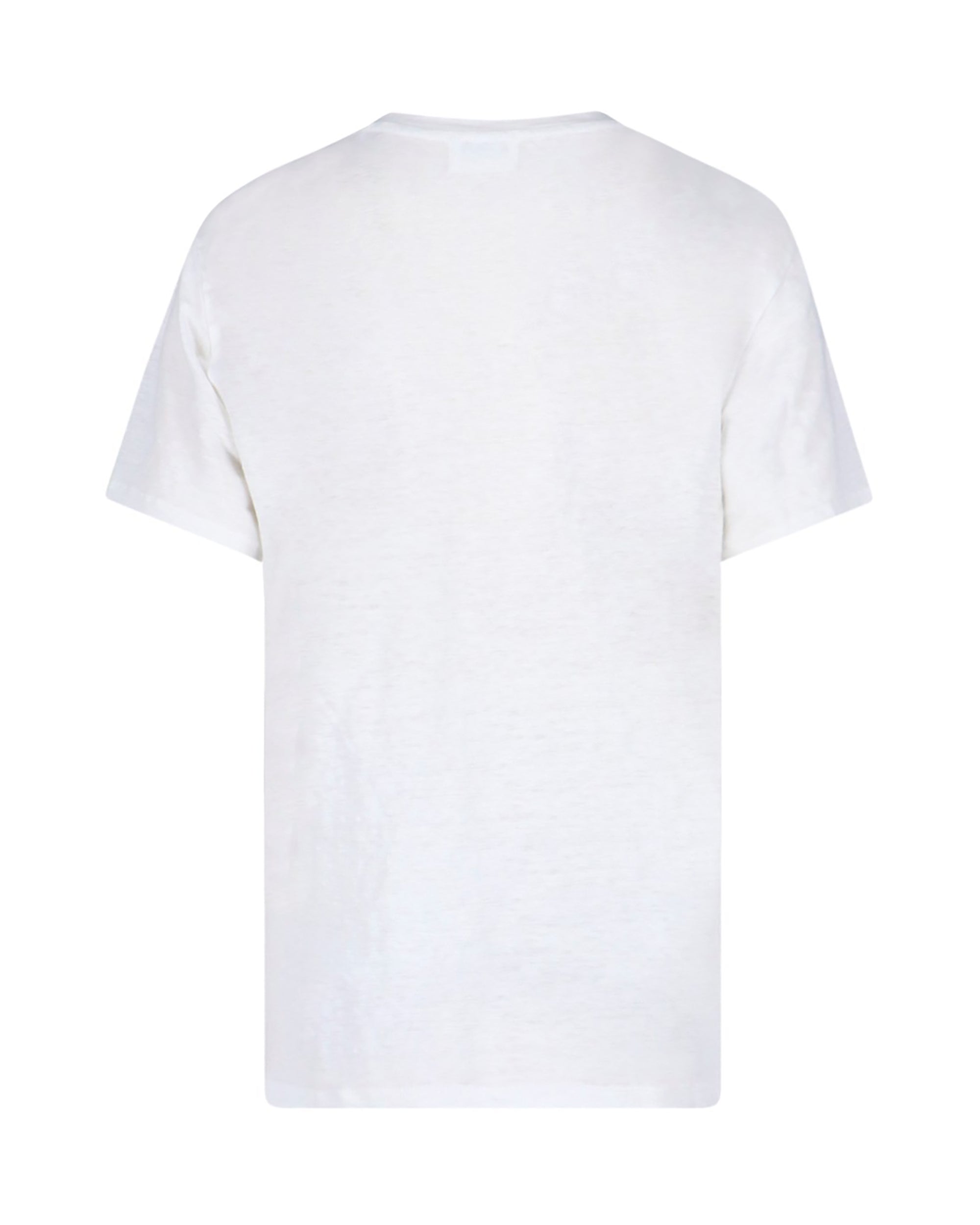 Sustainable Linen T-Shirt With Metallic Logo