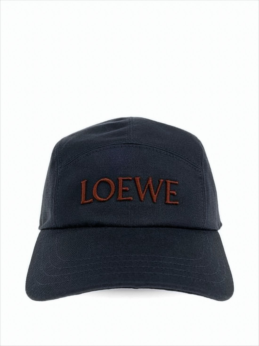 Structured Cotton Cap with Contrasting Embroidery