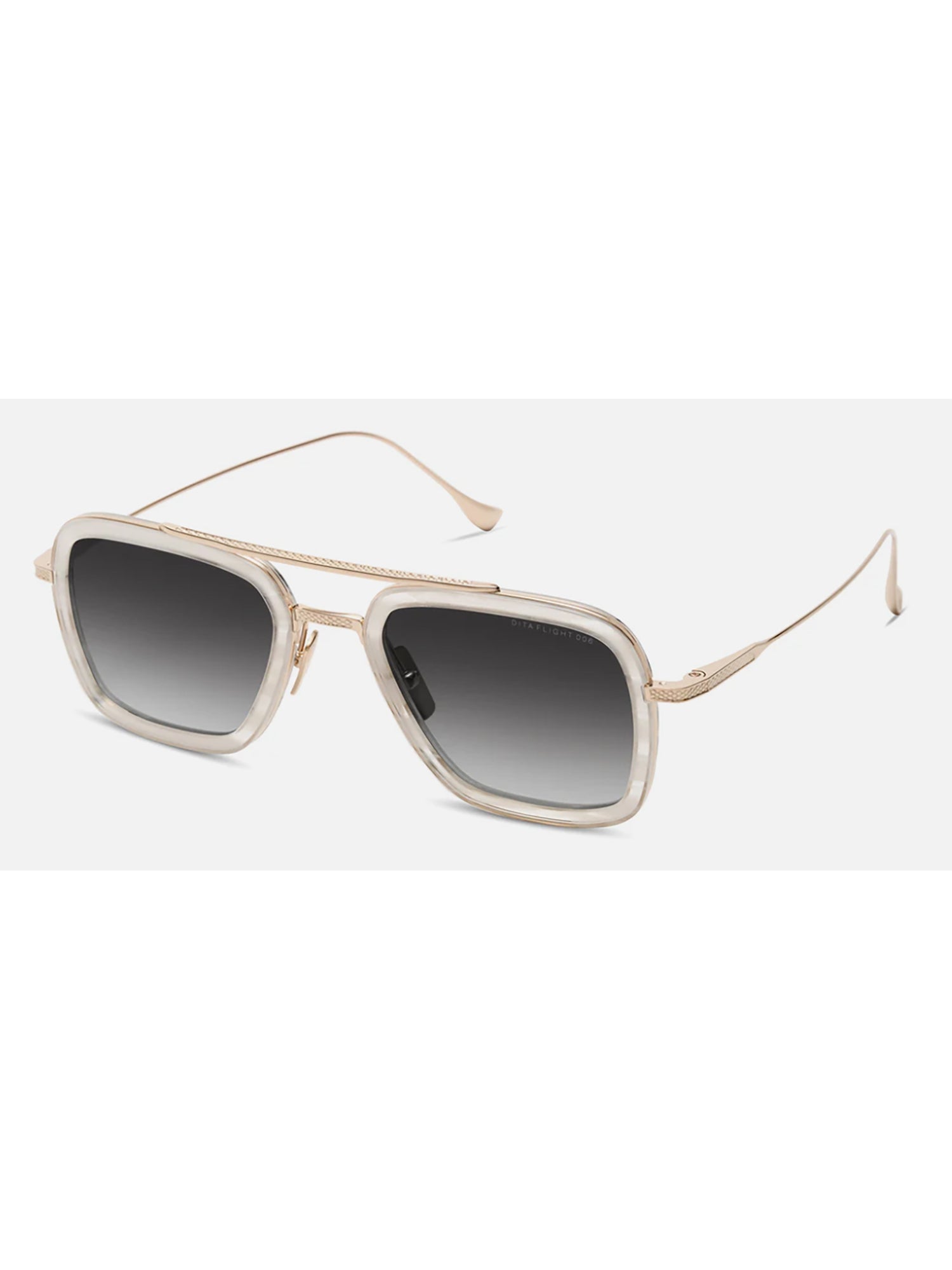 Bold Square Frame Sunglasses with Metallic Accents