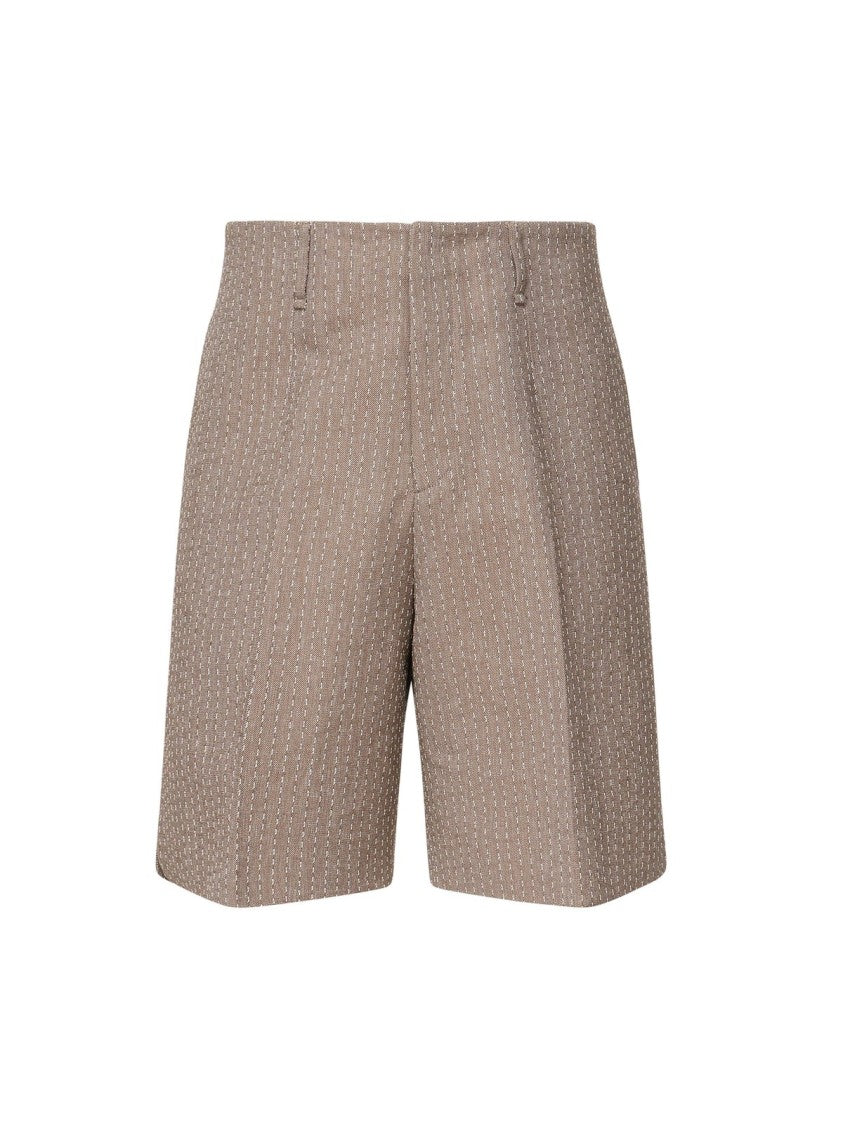 Tailored Grey Shorts With Minimalist Design