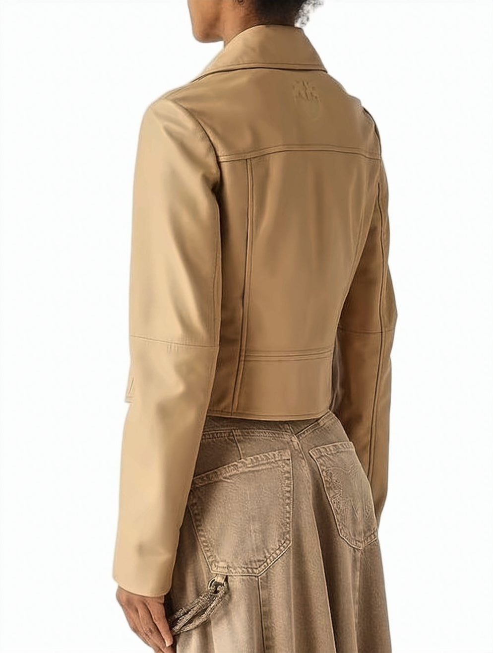 New Sensibile Cropped Leather Jacket