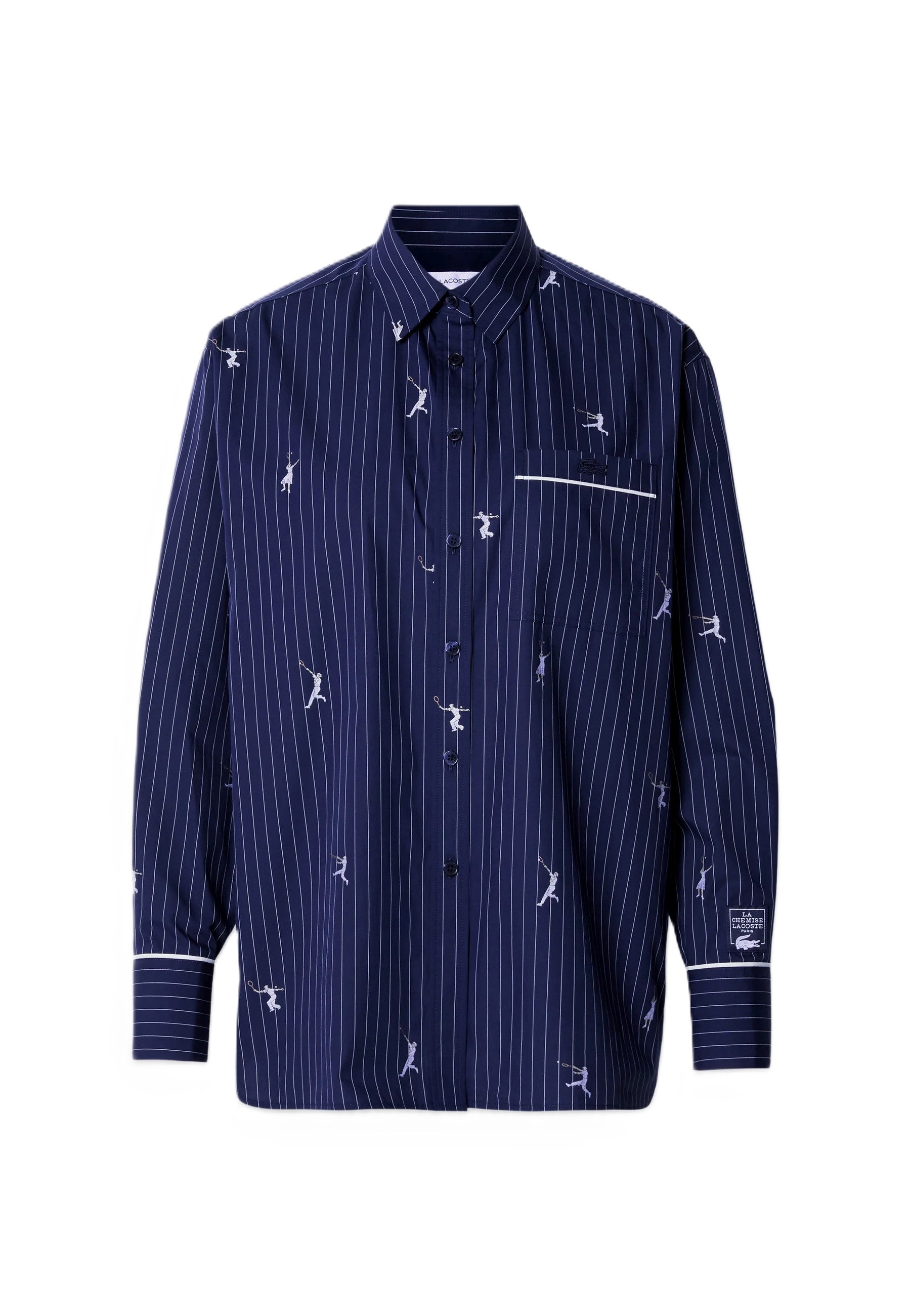 Blue Monogram Jacquard Oversized Shirt