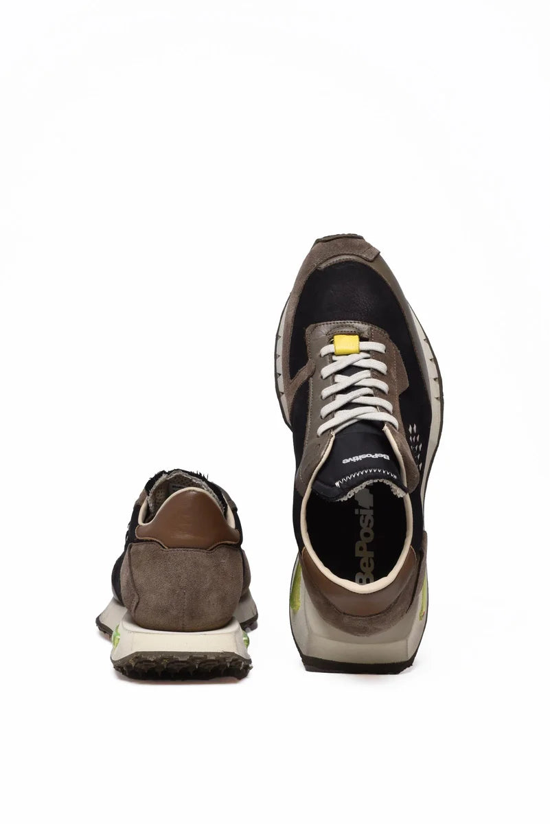 Space Race Sneakers - Black/Taupe