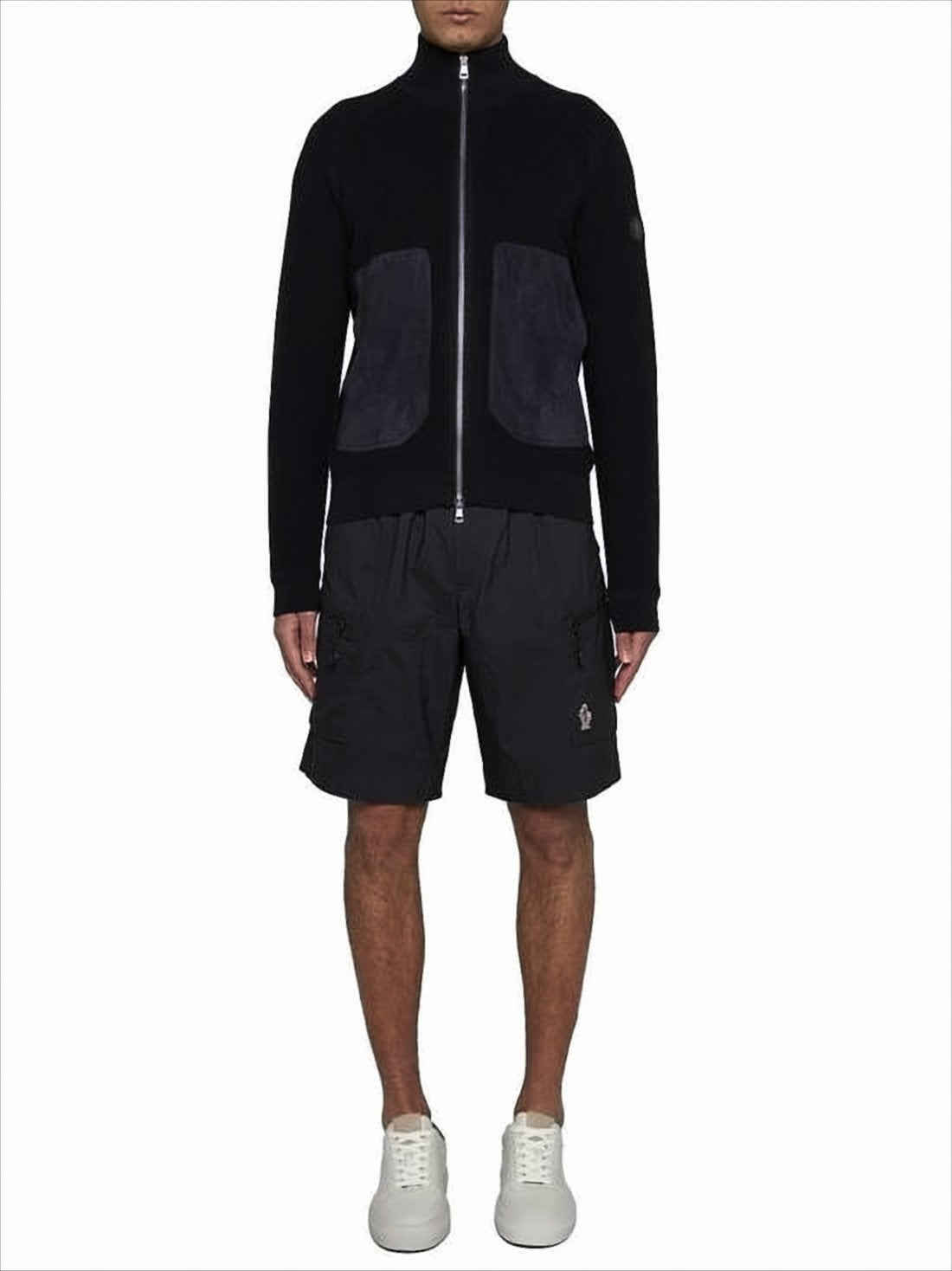 Zip-Up Knit with High Collar