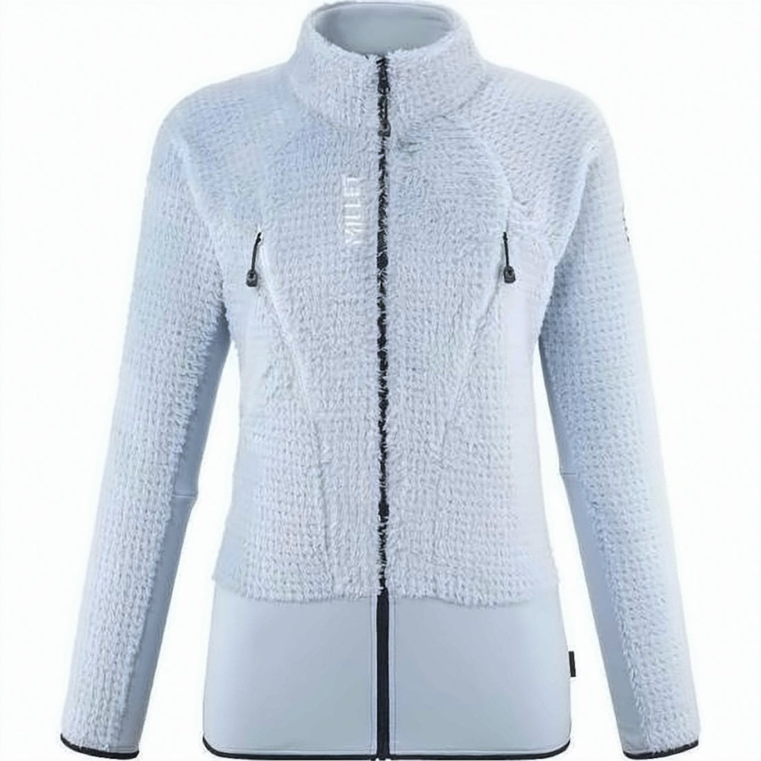 Textured Fitted Blue Jacket