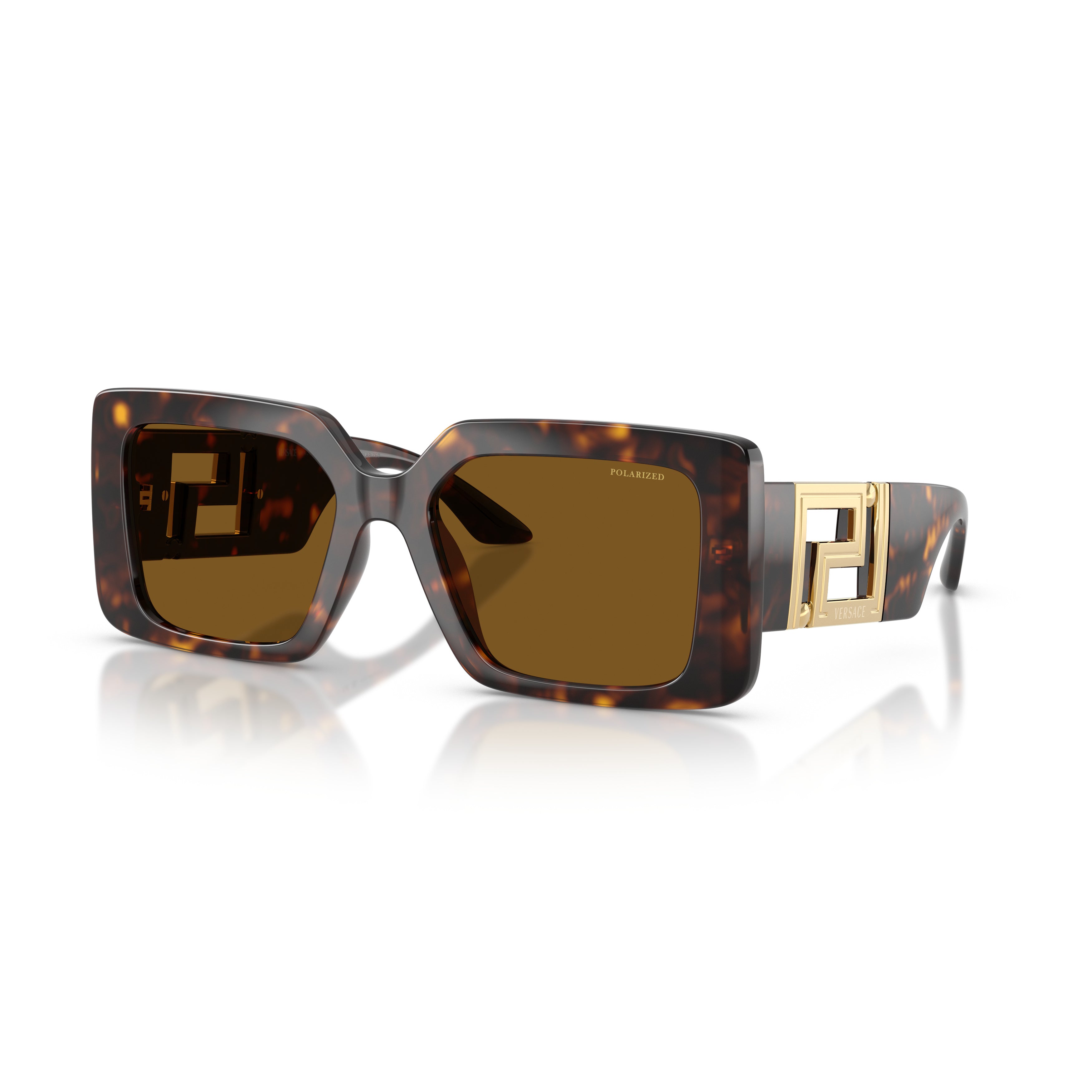 0ve4505u Rectangular Tortoiseshell Sunglasses