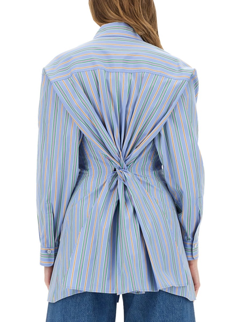 Jacquard Shirt And Knot In The Back