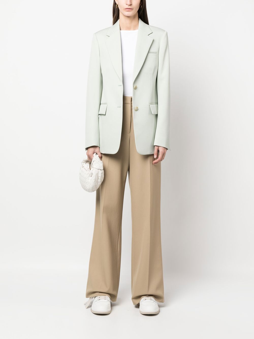Light Green Virgin Wool Blazer
