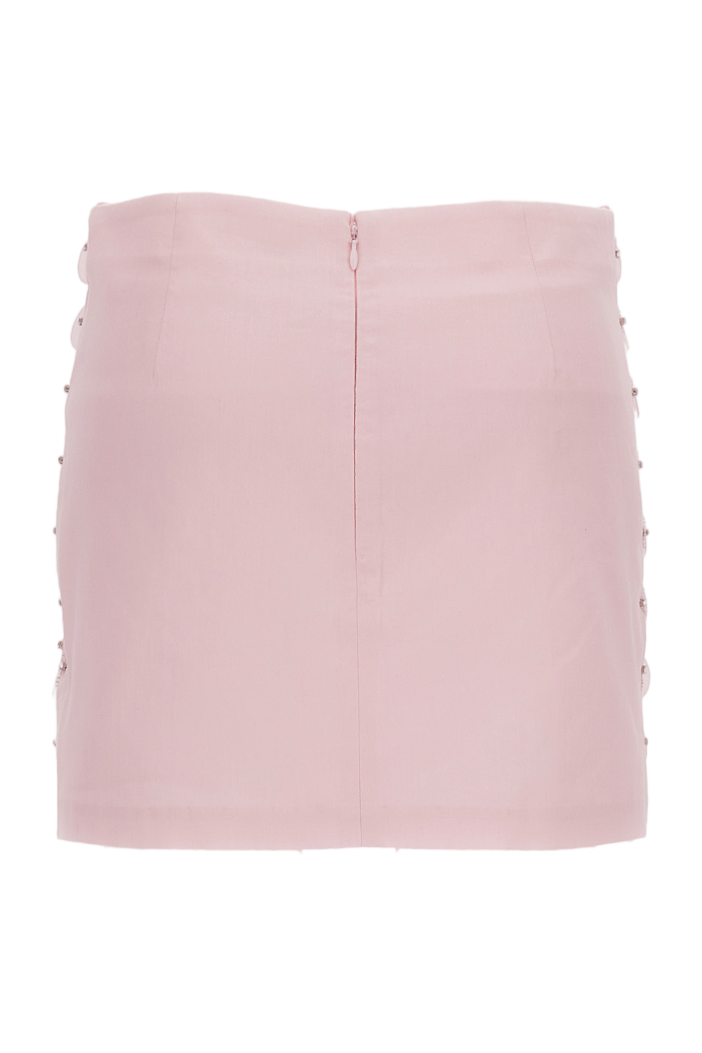 Rhinestone And Macro Sequin Mini Skirt