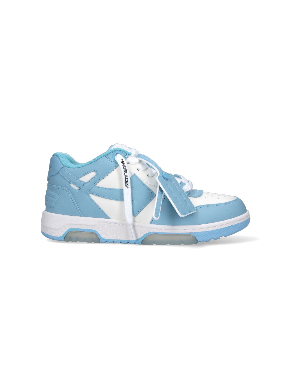 Chunky Sole White Sneakers With Layered Construction