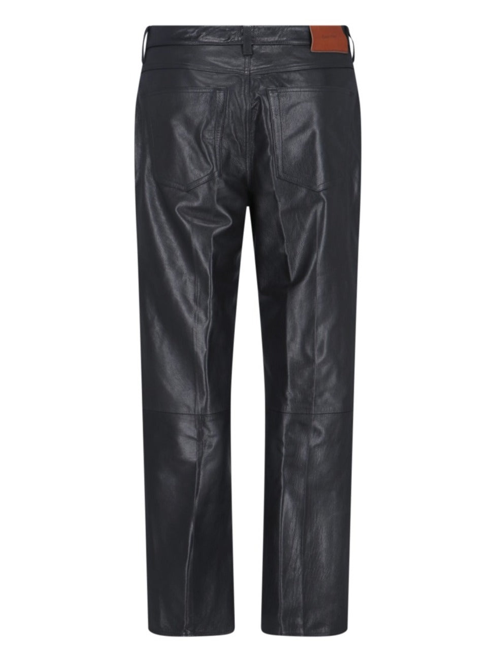 Goat Leather Pants – Black
