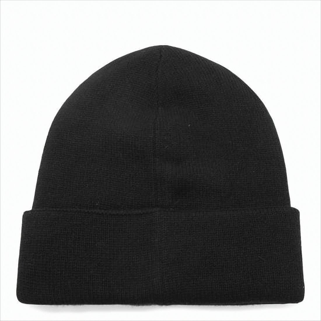 Knit Beanie with Embroidered Logo Detail