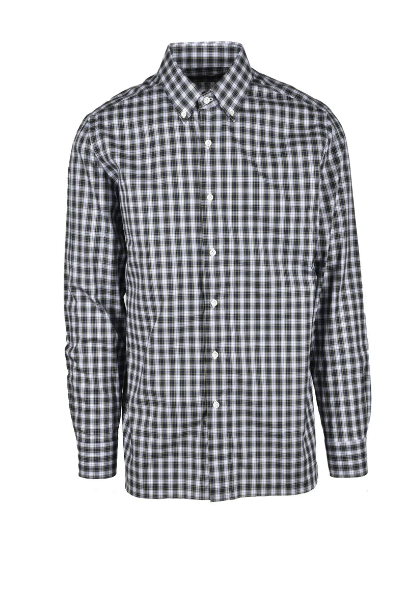 Checkered Tailored Shirt in Lightweight Cotton