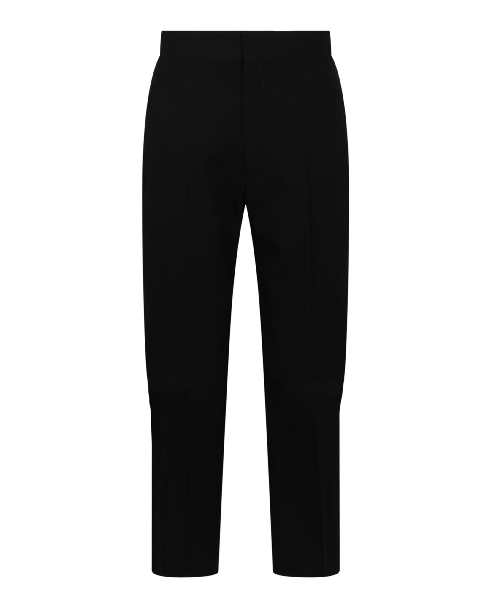 Slim-Fit Tailored Pants With Satin Piping