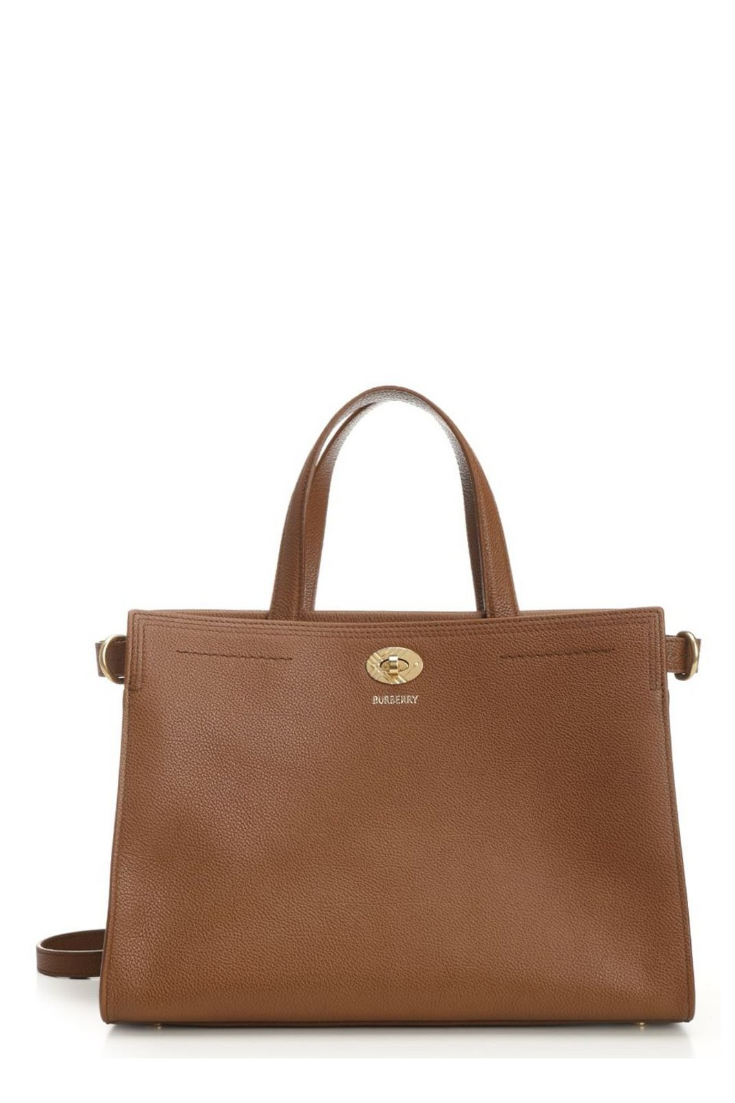 Structured Calf Leather Medium Tote