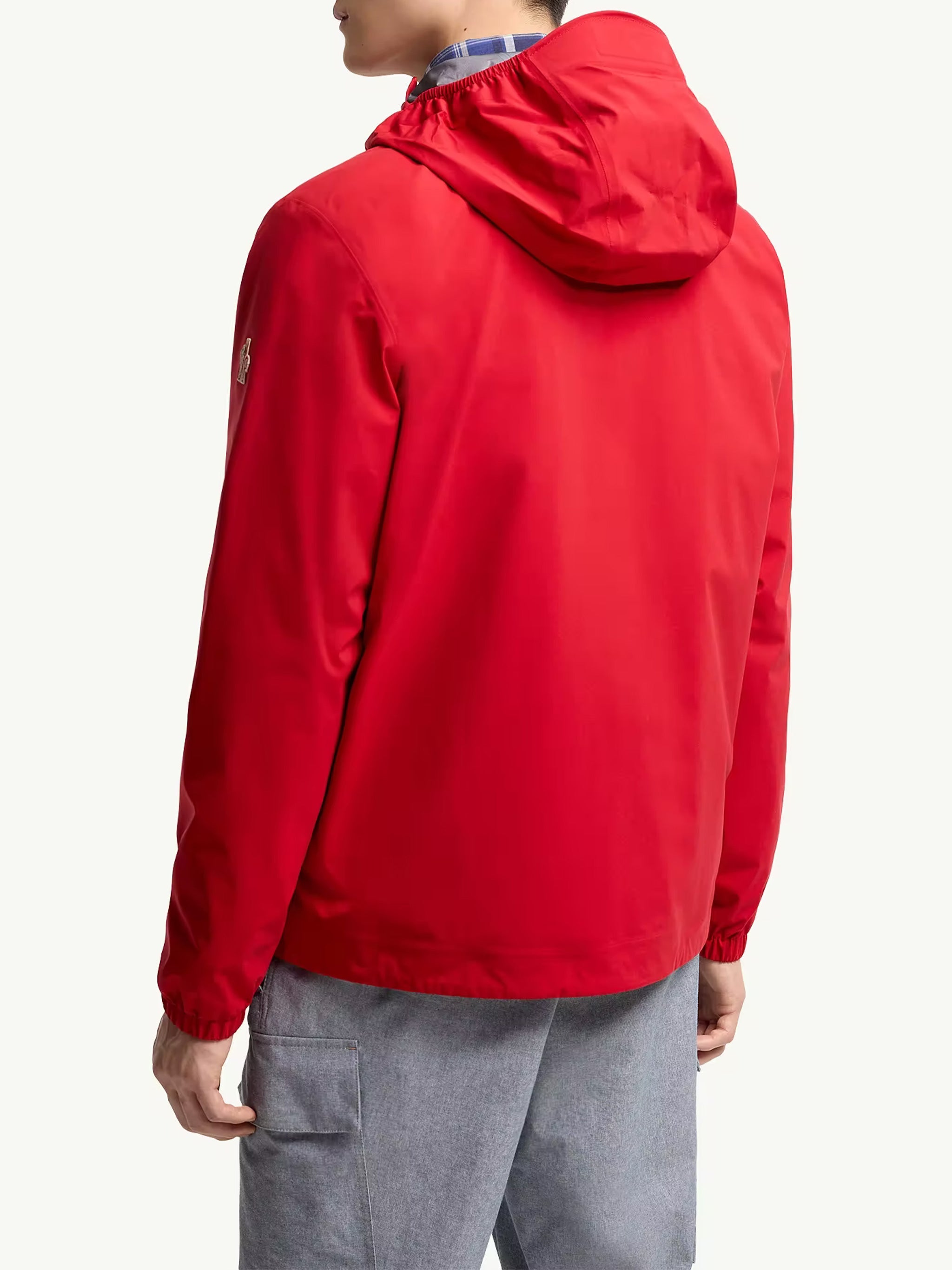 Red Shipton Hooded Casual Jacket